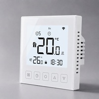 Thermostat intelligent WiFi Tuya ZigBee 16A avec écran LED tactile pour chauffage électrique par le sol, fournisseur OEM