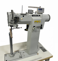 Machine à coudre industrielle à petite bouche, haute colonne, pour cuir, avec table et moteur, à vendre RN-8365DS