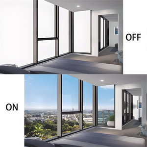 ฟิล์มสมาร์ท PDLC แบบติดกระจกอาคาร ปิดกั้นความเป็นส่วนตัว ปรับความเข้มแสงได้เมื่อปิดเครื่อง มองไม่เห็นเมื่อปิด - Product Image 4