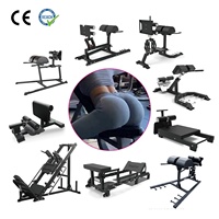 VIGFIT Équipement de musculation des fessiers : Appareil complet pour Hip Thrust, Glute Drive, Kickback et Butt Lift – Machine d'entraînement de fitness pour la gym