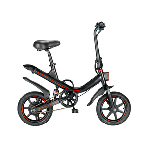 V1 Bicicleta Eléctrica Plegable de 14 Pulgadas, Mini Bicicleta Eléctrica de 48V con Neumático Grueso para Mujer - Product Image 1