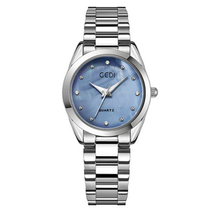 Montres pour femmes à bracelet en acier de grande valeur magnifiquement étanches avec une touche de montres à quartz de luxe pour étudiants - Product Image 6
