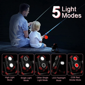 ไฟทำงาน LED แบบชาร์จได้ 3 COB 1150LM แสงแบบกระจาย 360 องศา ไฟ LED แบบพกพา FX-309 สำหรับซ่อมแซมรถยนต์และตั้งแคมป์ กันน้ำ หมุนได้ - Product Image 2