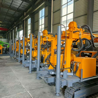 Pompe de forage rotative DTH sur chenilles RYX à moteur diesel 22HP 250mm 1200mm 500m Max 5000KG Garantie 2 ans Facile à utiliser