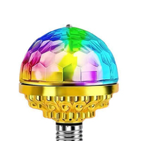 Ampoule rotative pour la maison, boules magiques disco, ambiance KTV, lampe torche, lumières de scène de danse, projecteur à ampoule RGBW changeant de couleur