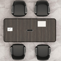 Mesa de panel reversible de oficina modular multifuncional moderna para uso doméstico comodidad mejorada con puertos de cable abatibles
