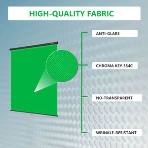 Pantalla Verde Retráctil RAUBAY - 59.8" x 86.6" Plegable para Montaje en Pared - Product Image 4