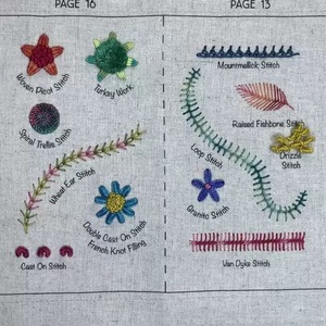 Kit de Broderie et Couture : Livre de Motifs, Tissu en Lin, Organisateur d'Aiguilles, Ensemble de Couture Manuelle DIY <span class=keywords><strong>pour</strong></span> Débutants – Idéal Cadeau - Product Image 4