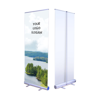 Expositor de Póster Retráctil de Aluminio Versátil, Impresión de Alta Calidad, para Eventos Empresariales, Promoción, Ferias Comerciales, Banner Enrollable