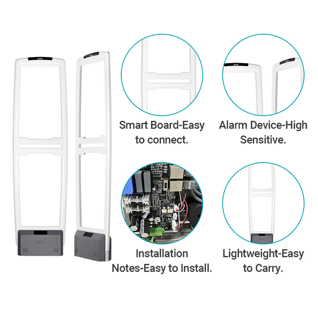 Cost Effective Durable Tamper Proof Anti Theft Advanced EAS Security Alarm AM System Library Gates