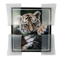 Film de protection antichoc personnalisé QPACK en PE transparent écologique pour ordinateur portable 14/15 pouces, coussin à bulles, colonne d'air, certifié ISO9001