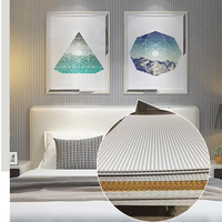 Papier peint/panneaux muraux à motifs circulaires, décoration murale en bois MDF 3D pour couloir