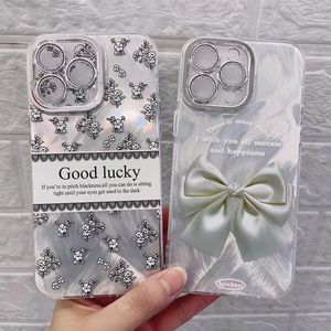 Carcasa de dibujos animados de hilo de plumas con purpurina para iPhone 16 15 14 13 12 <span class=keywords><strong>Net</strong></span> explosiones Rojas plateadas bonita funda para teléfono móvil con película de lente - Product Image 4