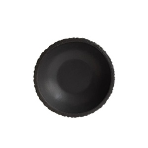 Service de vaisselle en céramique texturée noir mat - Bols et assiettes modernes et minimalistes pour la maison, le restaurant, l'hôtel, cadeau de mariage - Product Image 5