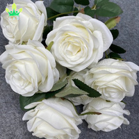 Bouquet de roses artificielles 10 pièces, fausses fleurs décoratives, pour mariage, photographie