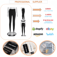 Pantalon de jogging moulant uni à taille élastique pour femme, style streetwear, tendance boutique