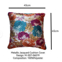 Housse de coussin jacquard métallique moderne et minimaliste, fabrication d'usine, décorative pour la maison, housses de coussin personnalisées