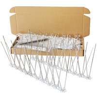 Vente chaude En Plein Air Base En Plastique En Acier Inoxydable Pointes D'oiseaux Anti Pigeon Lutte Antiparasitaire