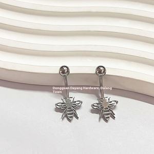 Cross-Border E-Commerce Factory Outlet Simple Titanio Acero <span class=keywords><strong>Ombligo</strong></span> Clavo Acero inoxidable <span class=keywords><strong>Ombligo</strong></span> Anillo Cuerpo Moda Stud Pendientes - Product Image 3
