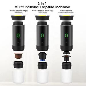 2025 Factory Wholesale 3-in-1 Portable Stainless Steel Car Capsule Coffee Machine <b>Mini</b> Handheld <b>USB</b>-Powered 140W 1 Cup Hot - Product Image 6