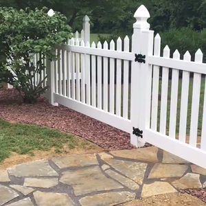 Clôture en vinyle de <span class=keywords><strong>piscine</strong></span> en <span class=keywords><strong>PVC</strong></span> festonnée de 3 "7/8" de 4 pieds de haut x 8 pieds de large - Product Image 1