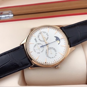 Reloj mecánico multifuncional para hombre de alta calidad con logotipo personalizado de diseñador, con caja de cristal de zafiro y correa de cuero. - Product Image 2