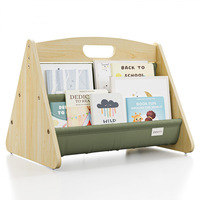 Étagère à livres en bois à trois niveaux double face Montessori pour enfants, étagère à jouets durable, bibliothèque, présentoir, support de rangement parfait pour la chambre d'enfant