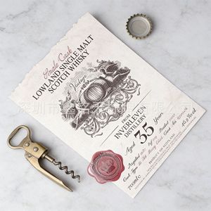 ILO Maßgefertigte Selbstklebende Etiketten Heißprägung UV-Beschichtung Wasserfest Verschleißfest Verpackungsetiketten 700ml - Product Image 3