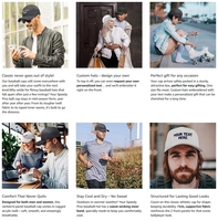 Gorras de Béisbol Personalizadas Ajustables de Algodón de 5 Paneles, Estilo Vintage, Casual, para Exteriores, con Malla, Bordadas, para las Cuatro Estaciones
