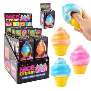 En gros, jouets anti-stress à presser sans marque, en forme de cornets de crème glacée, sucettes glacées, bonbons, jouets sensoriels et fidget, et squishies alimentaires en vrac - Product Image 1