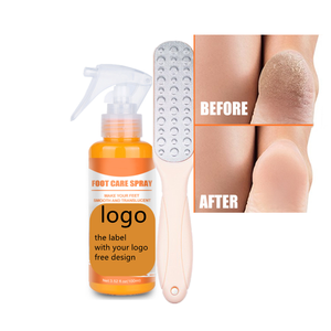 Private Label cura della <span class=keywords><strong>pelle</strong></span> del piede tacchi screpolati secchi sudati rimuovi la <span class=keywords><strong>pelle</strong></span> morta buccia liscia come la seta olio d'arancia Spray Peeling ai piedi - Product Image 1