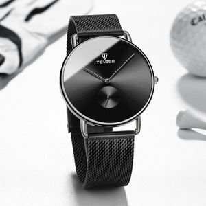Nouvelle montre à quartz pour homme 2026, noire, design élégant, étanche et lumineuse - Vente en gros directe usine pour montres pour homme - Product Image 4