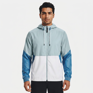 Veste coupe-vent pour homme, prix de gros OEM, respirante, couleurs contrastées, haute qualité, prix bas, veste coupe-vent pour homme - Product Image 1