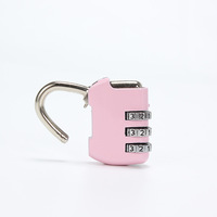 Cadenas à combinaison-Serrure de casier de gymnastique intérieure-Code à 3 chiffres personnalisable pour bagages, sacs à dos, armoires