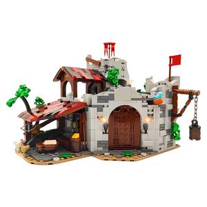 Ensemble de blocs de construction GoldMoc château médiéval MOC-193205 Wolfpack Den maison modulaire blocs de construction briques jouet pour enfants - Product Image 1
