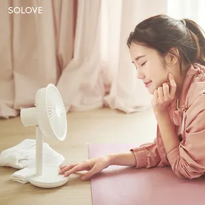 Desktop Air Cooling Conditioner Standing Fan Rechargeableusb Mini Small Table Fan Usb Battery Portable Mini Pedestal Fan