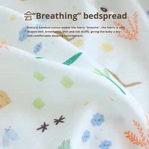 Coprimaterasso in Fibra di Bambù e Cotone per Neonati, Classe A, Sottile Estivo, per Asilo e <span class=keywords><strong>Bambini</strong></span> - Product Image 2