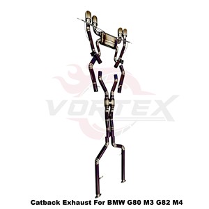 ระบบท่อไอเสียแบบวาล์ว Vortex Purple Titanium Catback สำหรับ BMW M3 G80 M4 G82 G83 S58 3.0T ปี 2021-2025 ชุดแต่งแบบติดตั้งได้โดยตรง - Product Image 6