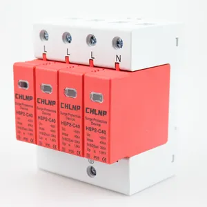 Thiết Bị Bảo Vệ Chống Sét Công Tắc Nguồn Gia Dụng 4P Chống Sét 20KA 40KA 60KA 80KA 100KA AC SPD