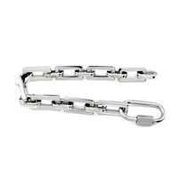 Bracelet Personnalisé en Acier Inoxydable pour Femme, Tendance Classique, Maillons Chaîne Argent et Or, Bijou Cadeau
