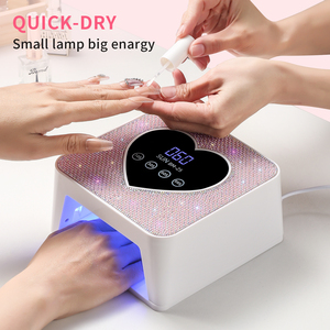 Lámpara de Uñas LED UV Profesional BM-25 de 72W, Diseño de Corazón de Diamante, Secador de Esmalte en Gel, Sensor Táctil, Pantalla LCD, Uso Doméstico, 100-240V - Product Image 6