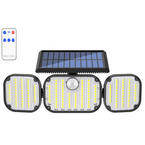 Lampe solaire LED murale IP65 avec détecteur de mouvement, lampe solaire étanche avec détecteur de mouvement, éclairage extérieur, lumière de rue, décoration de jardin - Product Image 3