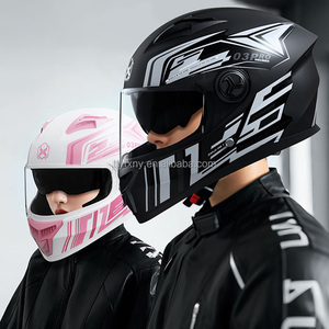 Mũ bảo hiểm đua xe máy chuyên nghiệp, sử dụng được quanh năm, che kín mặt, đạt chuẩn DOT, thiết kế thông thoáng, nhẹ, kính chắn gió kép, bảo hành 1 năm - Product Image 2