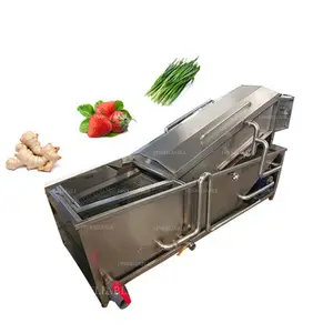 High pressure vegetable fruit washing machine / automatic fresh ginger cleaning machine / fresh ginger washer cleaner for sale