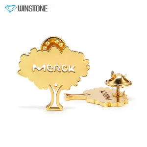 Tùy Chỉnh Vàng Cây Chết Struck Brass Kim Loại Quà Tặng Kinh Doanh Với Logo Cut Out Cho Parma Khuyến Mãi