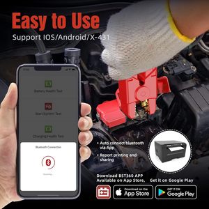 Probador de Baterías de Auto BST360 6-12V, Analizador de Sistema de Carga y Arranque con Bluetooth para Android/iPhone - Product Image 6