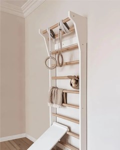 LM harga penjualan pabrik pemanjat dinding kayu Swedia untuk anak dewasa penggunaan latihan dalam ruangan tempat bermain - Product Image 4