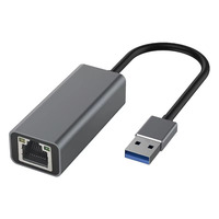 Tarjeta de Red Ethernet RJ45 Externa Tipo-C a 100 Gigabit USB1000M Sin Controladores para Laptop/PC, Marca OEM
