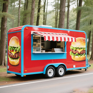 Petit chariot de restauration rapide Concession pizza personnalisé de 16 pieds fourgon remorque camion de restauration mobile avec cuisine complète équipée à <span class=keywords><strong>vendre</strong></span> - Product Image 4