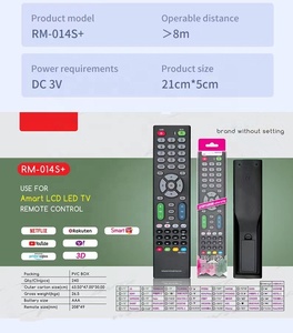 Abs nhựa phổ thông minh TV điều RM-014S từ xa + phổ Android LCD LED TV điều khiển từ xa cho Samsung <span class=keywords><strong>LG</strong></span> Sony TV sử dụng - Product Image 3